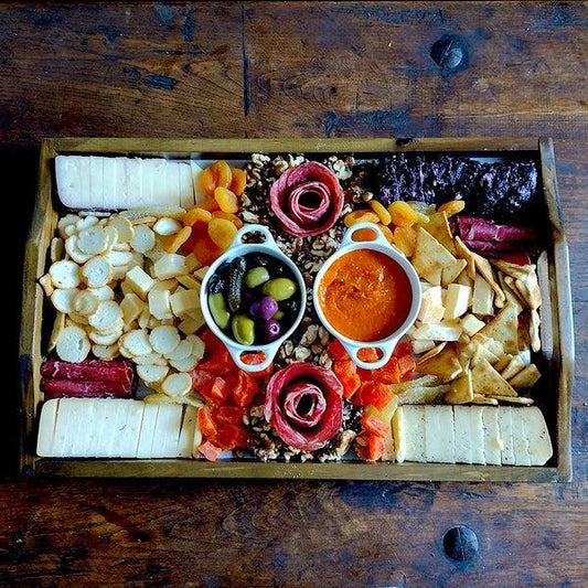 Game night cheese & charcuterie board feeds 10-15 guests