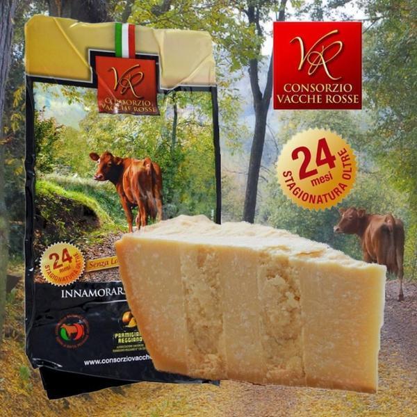 "Vacche Rosse" Parmigiano Reggiano - Lactose Free 24/30 months 2.2lb-Chef Lippe Shop