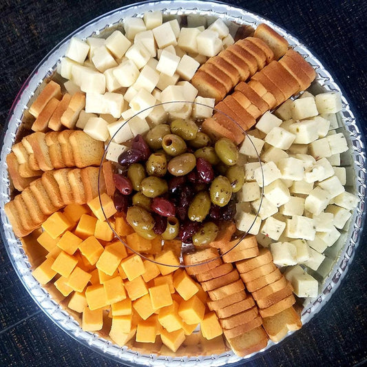 Open House Cheese Olives & Mini Toasts Board